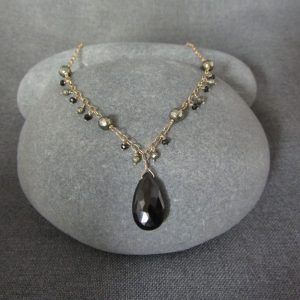 Spinel & Pyrite Necklace