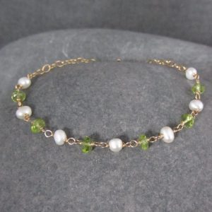 Pearl & Peridot Bracelet